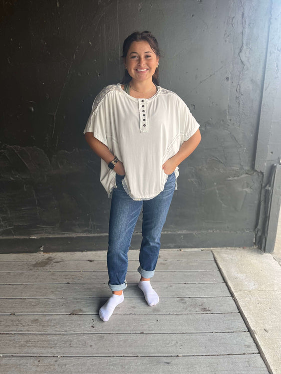 Judy Blue Core Midrise Cuffed Boyfriend Jeans - Plus Sizes