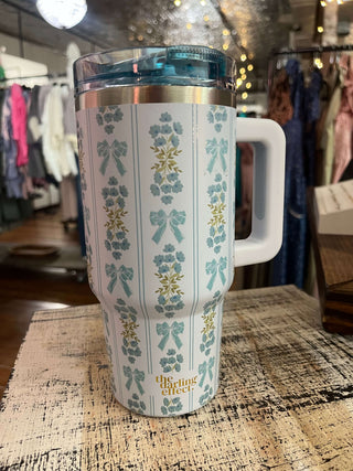 Darling Effect 20oz Lifestyle Flip Straw Tumbler Oh So Fancy Blue