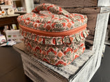 The Darling Effect Glam & Go Quilted Cosmetic Bag Everbloom Dusty Rose