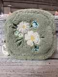 The Darling Effect Teddy Pouch Square Dainty Floral Sage