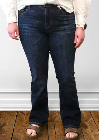 Dark High Waist Wilhelmina Baggy Jeans