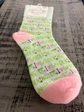 World's Softest Socks Mini Crew I Heart Gardening Socks