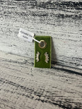 Splendid Iris Gold Curved Baguette Stud Earrings