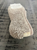 World's Softest Socks Cozy Footsie OS Taupe Socks