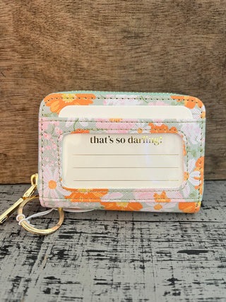 Darling Effect Bouquet Beauty Sage Zip Around Wallet