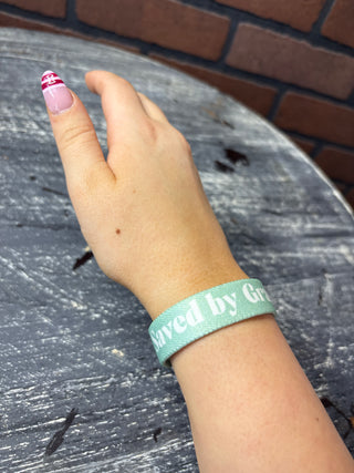 Saved By Grace Bible Verse Bracelet