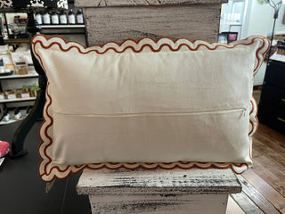 The Darling Effect Scalloped Rectangle Throw Pillow- Hello Pumpkin