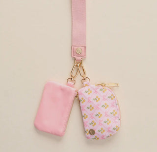 The Darling Effect Marigold Lane Pink Dynamic Duo Wristlet