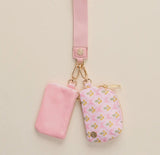 The Darling Effect Marigold Lane Pink Dynamic Duo Wristlet