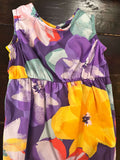 Tea Collection Large Tropical Floral Peek-A-Boo Back Baby Romper