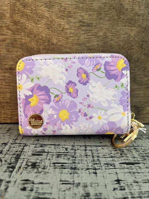 Darling Effect Bouquet Beauty Purple  Zip Around Wallet