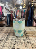 Darling Effect 2oz Tiny Tumbler Darling Daisy Aqua