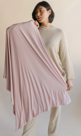 Wuvvy Large Blush Bamboo Blanket