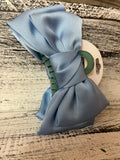The Darling Effect Satin Bow Claw Clip Blue