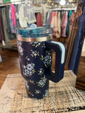 Darling Effect 20oz Lifestyle Flip Straw Tumbler Endless Daydream Navy