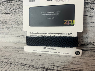 ZOX Cast Your Cares On Him Bible Verse Bracelet