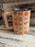 The Darling Effect 14oz Insulated Mug - Patchwork Pumpkins