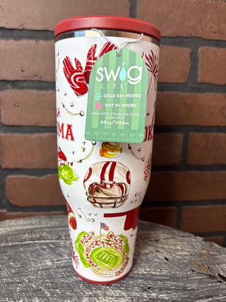 Swig Tailgates in Norman Mega Mug 40oz