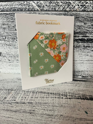 The Darling Effect Fabric Bookmark - Bouquet Beauty Sage
