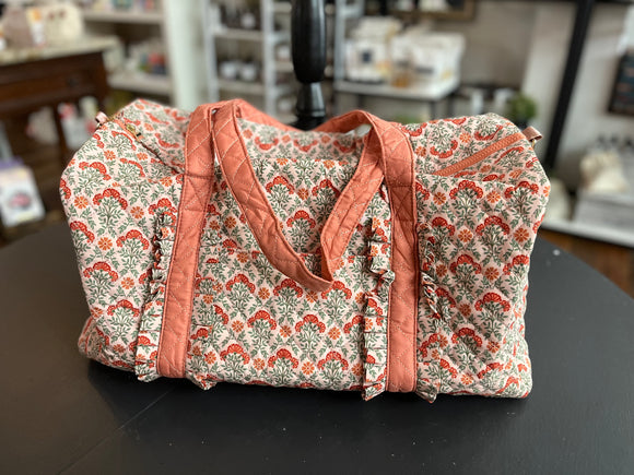 The Darling Effect On The Go Quilted Weekender Bag Everbloom Dusty Rose