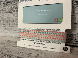 ZOX Live By Faith Bible Verse Bracelet
