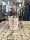 Darling Effect 2oz Tiny Tumbler Garden Blooms Pink