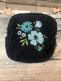 The Darling Effect Teddy Pouch Square Dainty Floral Navy
