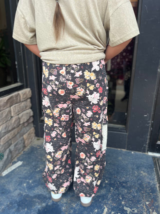 POL Clothing Black Patchwork Petal Joggers - Regular Sizes