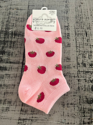 World's Softest Socks Garden Low Tomato Socks