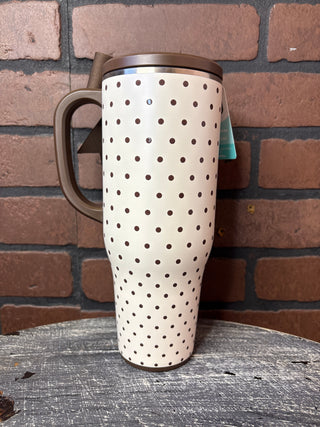 Swig Mocha Dots Mega Mug 40oz
