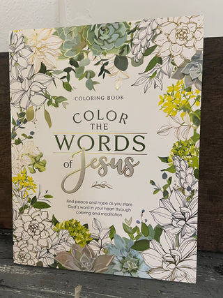 Christian Art Gifts Coloring Book Color the Words of Jesus
