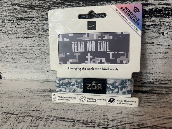 ZOX Fear No Evil Bible Verse Bracelet