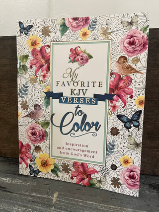 Christian Art Gifts Coloring Book My Favorite KJV Verses