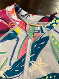 Tea Collection Tropical Floral Rash Guard Baby Swimsuit