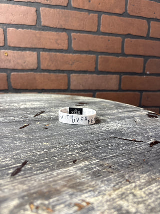 Faith Over Fear Bible Verse Bracelet
