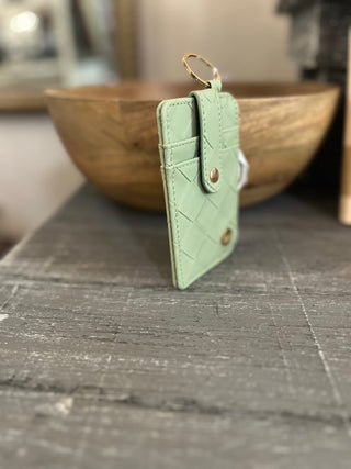 Darling Effect Sage Woven Keychain Wallet