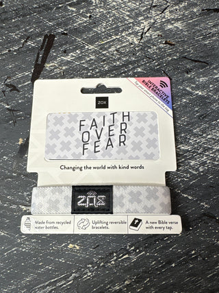 Faith Over Fear Bible Verse Bracelet