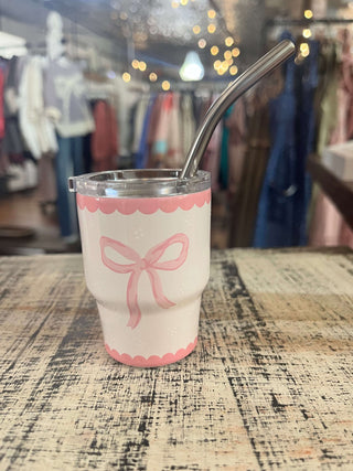 Darling Effect 2oz Tiny Tumbler Bow Pink