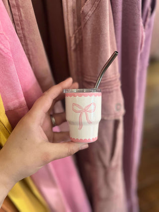 Darling Effect 2oz Tiny Tumbler Bow Pink