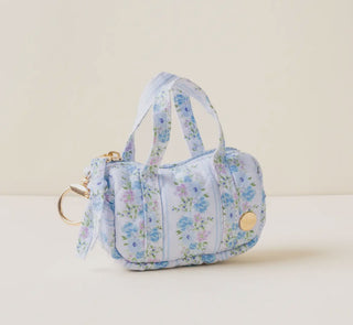The Darling Effect Itty Bitty Duffle Bag Charm Petal Parade Blue