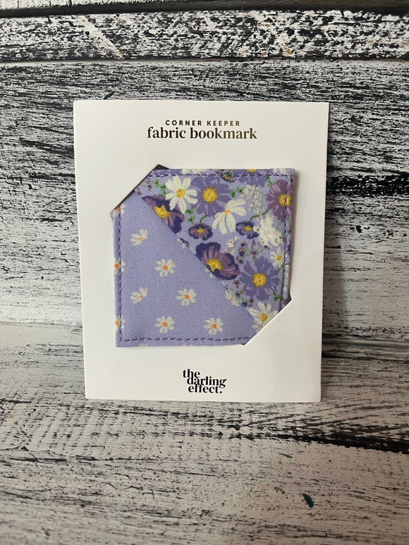 The Darling Effect Fabric Bookmark - Bouquet Beauty Purple