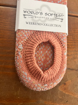 World's Softest Socks Check No Show OS Chutney Socks