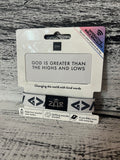 ZOX God Is Greater Bible Verse Bracelet