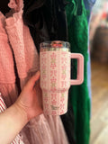 Darling Effect 20oz Lifestyle Flip Straw Tumbler Oh So Fancy Pink