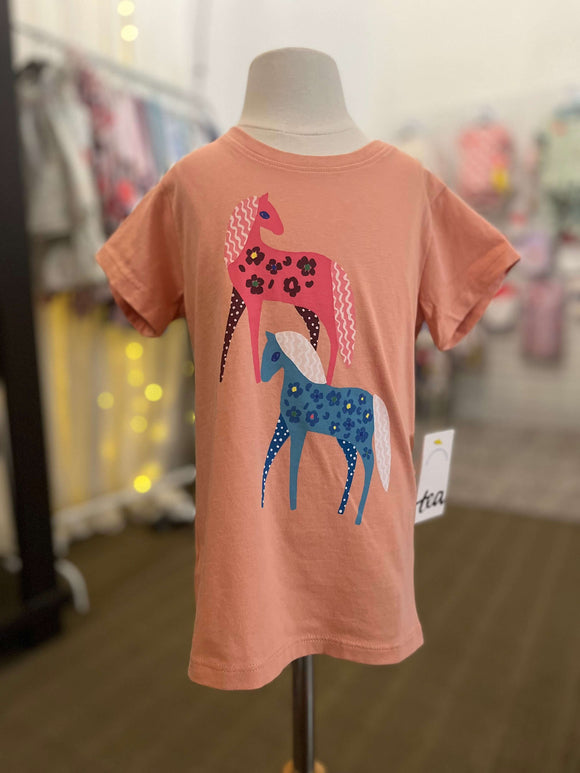 Tea Collection Fado Rose Brazillian Horse Graphic Tee