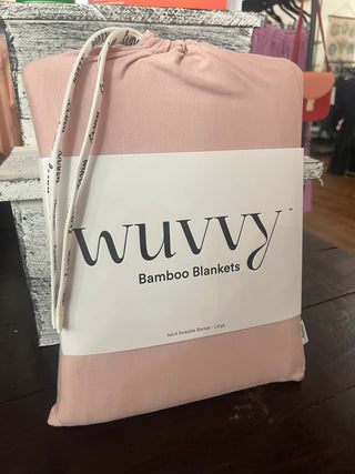 Wuvvy Large Blush Bamboo Blanket