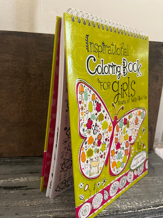 Christian Art Gifts Coloring Book Wirebound Inspiration of Girls