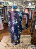Darling Effect 40oz Lifestyle Flip Straw Tumbler Endless Daydream Navy