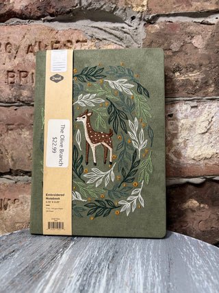 Denik Deer Embroidered Journal