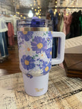 Darling Effect 20oz Lifestyle Flip Straw Tumbler Bouquet Beauty Purple